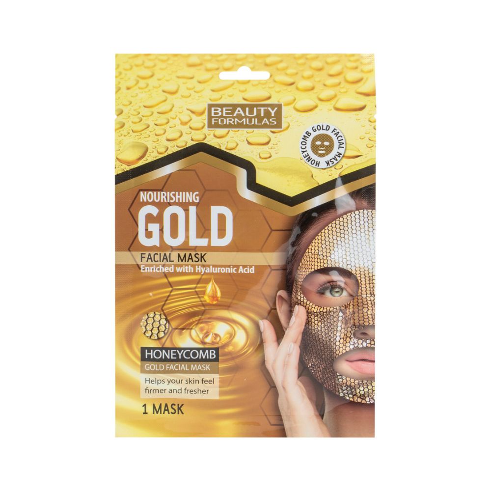 Beauty Formulas Nourishing Gold Facial Mask w/ Honeycomb  
